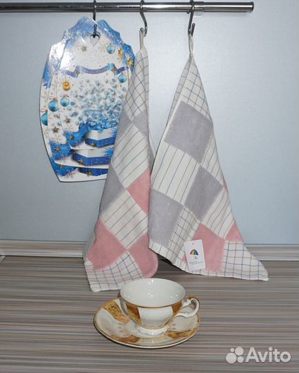 Комплект из 2-х кухонных полотенец 100 хлопок