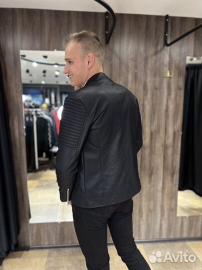 Кожаная куртка мужская