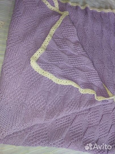 Плед детский вязаный ручная работа