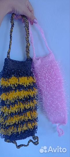 Мочалки ручной вязки