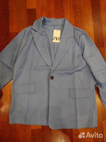 Пиджак голубой