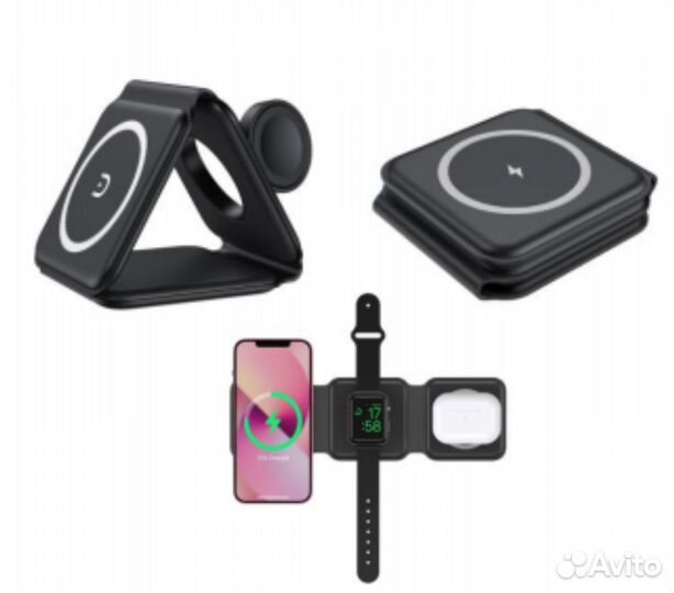 Беспроводное зарядное устройство TFN MagTrio 15W