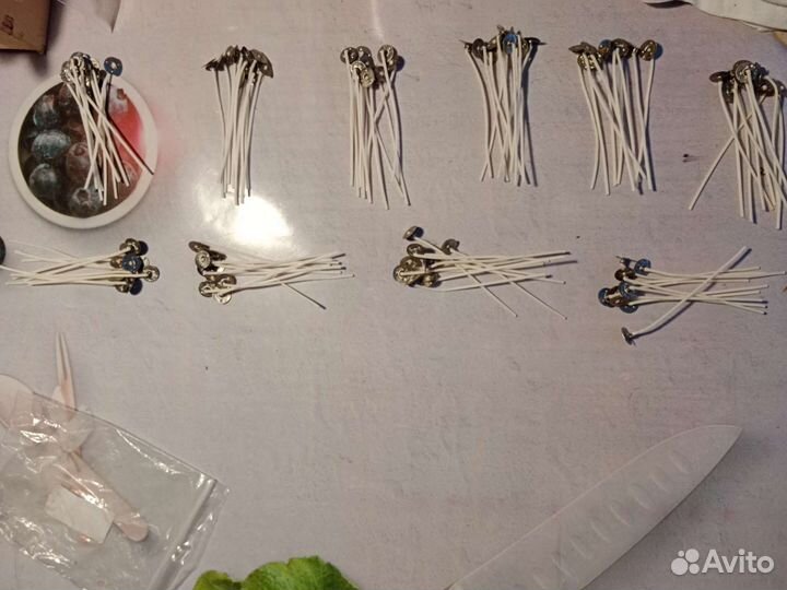 Фитиль для свечей 9см 100 штук