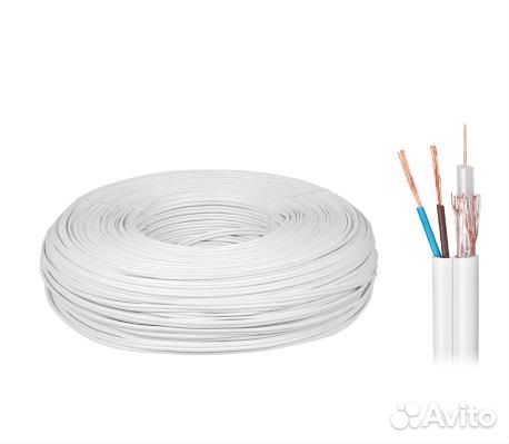 Кабель коаксиальный RG59 + 2х0.35 мм кав0027