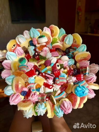 Букет из мармелада и маршмеллоу