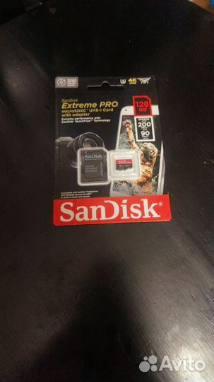 Карта памяти SanDisk Extreme Pro microsdxc 128 гб