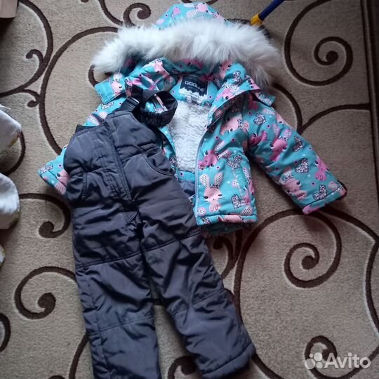 Детский зимний костюм на девочку 74