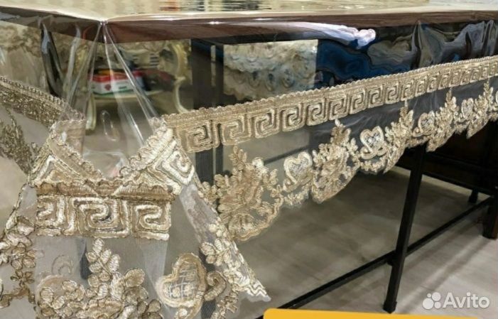 Силиконовая прозрачная скатерть