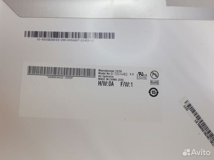 Матрица для ноутбука 15.6 40 pin б/у