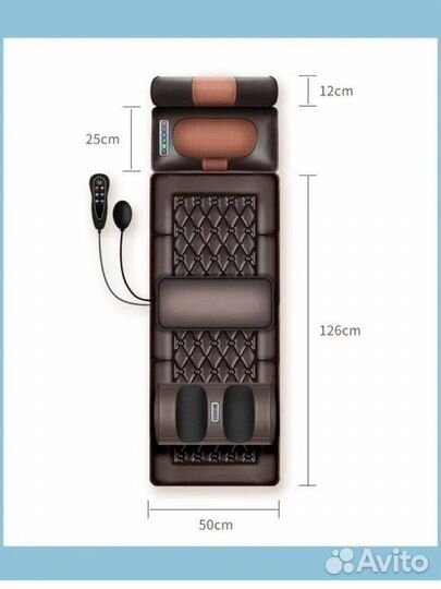 Массажный матрас с подогревом Старрко