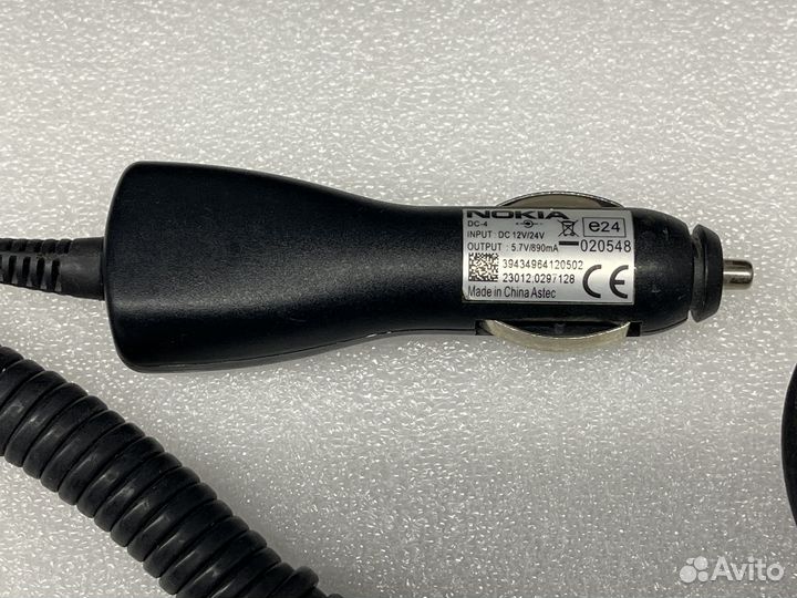 Nokia оригинальные кабель, авто зарядка и наушники