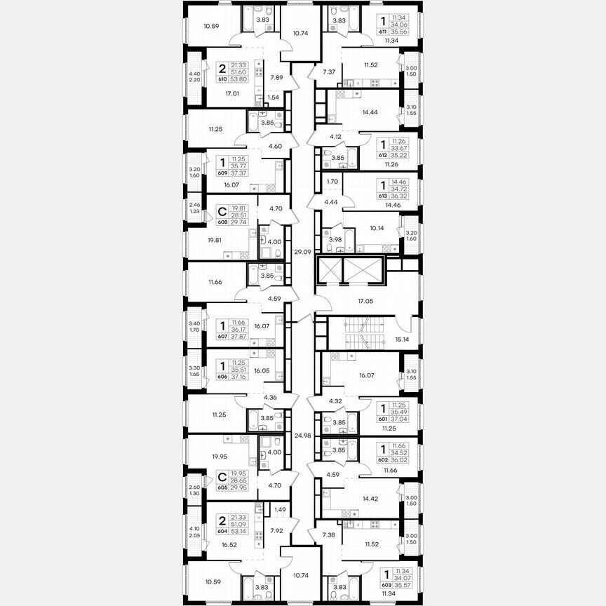 1-к. квартира, 37 м², 14/15 эт.