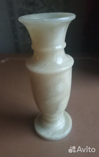 Ваза вазочка Оникс желтый. Нечастая Высота 16см