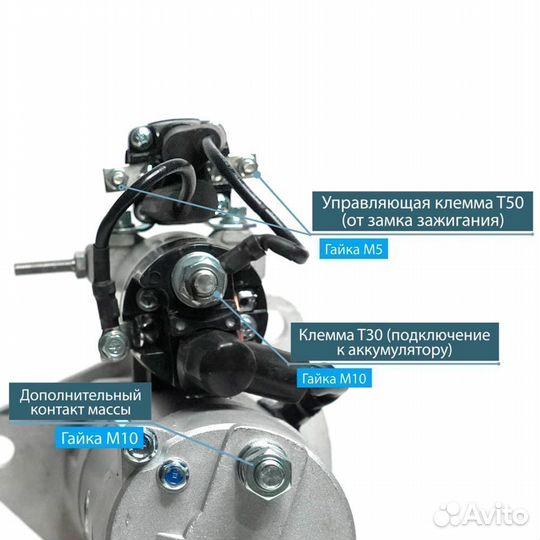 Стартер ямз-650, маз 24В, 5.5кВт доставка ТК