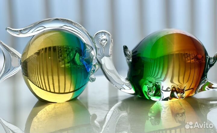 Муранское стекло Рыбка шар