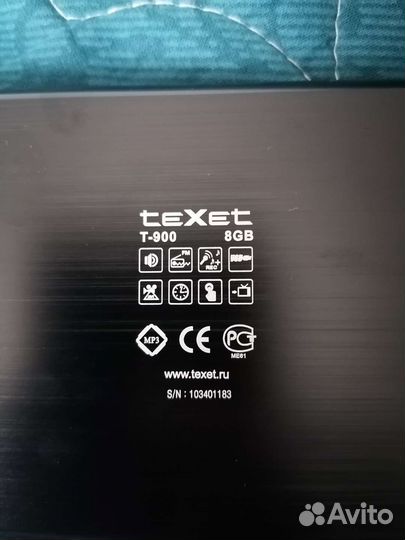 MP-3 плеер Texet T900 8gb мультимедиа