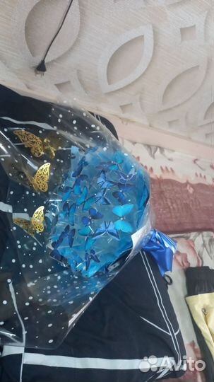 Букеты из атласной ленты,бабочек