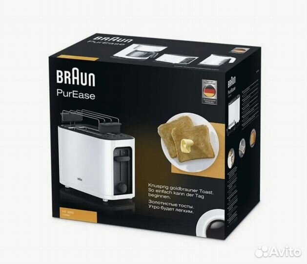 Тостер Braun HT3010WH