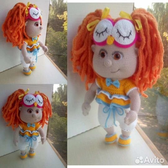 Кукла ручной работы крючком