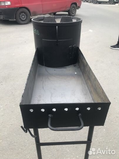 Мангал с очагом