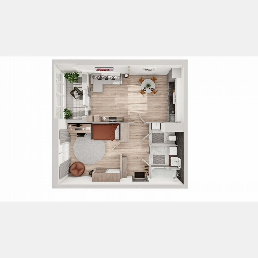 2-к. квартира, 53 м², 3/8 эт.