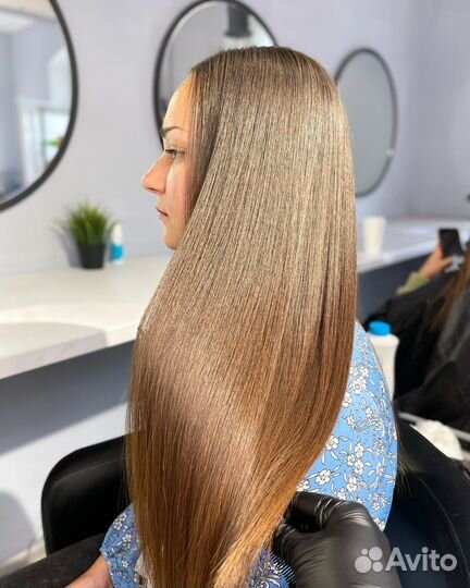 Кератиновое выпрямление