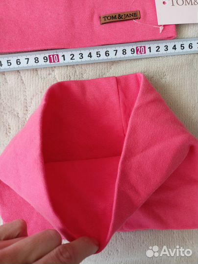 Комплект новый шапка и снуд