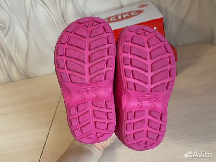 Резиновые сапоги для девочки crocs, C7