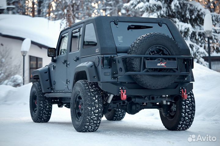 Бампер силовой задний BMS PRO-Line для Jeep Wrangl