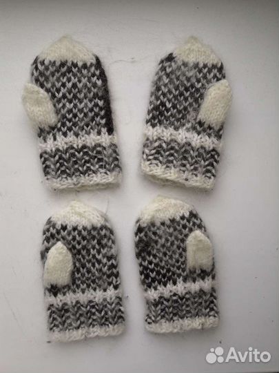 Варежки пуховые детские