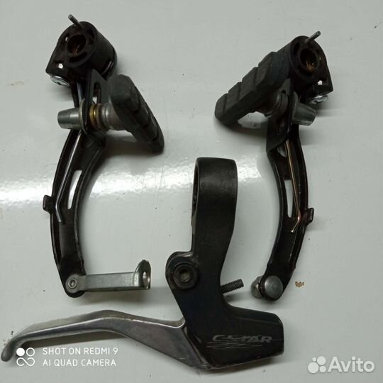 Тормозная ручка и ободный тормоз