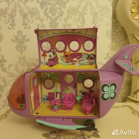Littlest Pet Shop самолет,автобус/машинка
