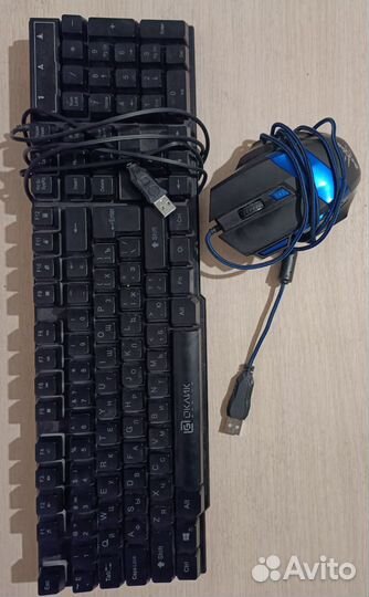 Комплект клавиатура и мышь с подсветкой