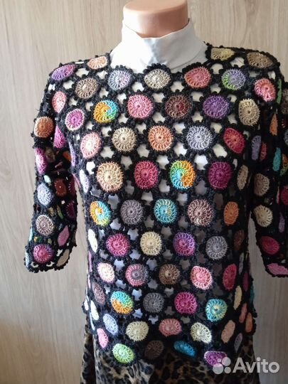 Пуловер разноцветный р-р 48-50