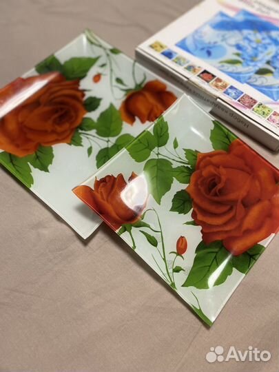 Набор сервировочных тарелок новый