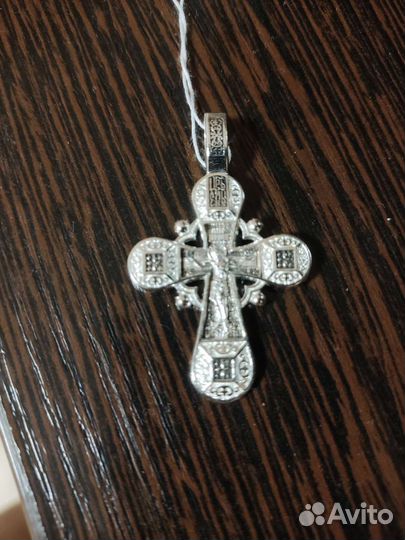Серебряный крестик новый