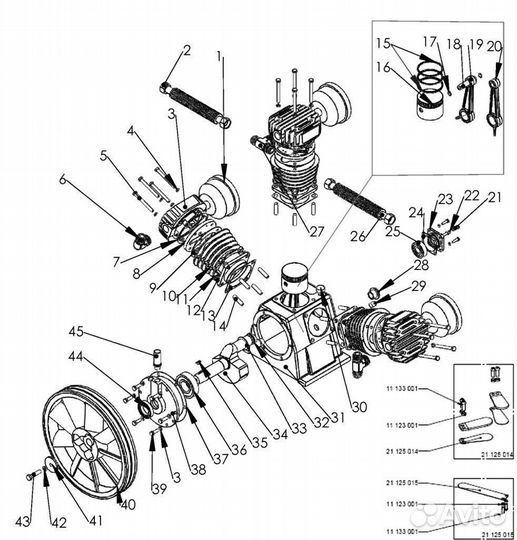 Крышка подшипника Remeza LB-50/LB-75 R 21113005