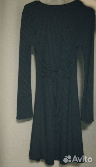 Платье женское в рубчик