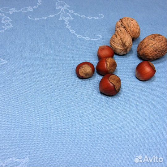 Скатерть льняная жаккардовая Виктория