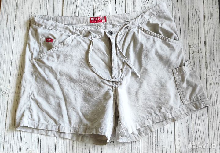 Льняные шорты женские 46