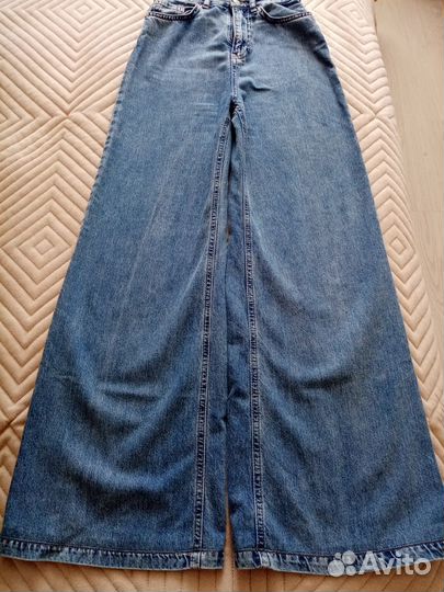Джинсы женские широкие