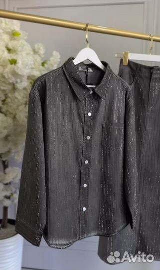 Джинсовый костюм женский