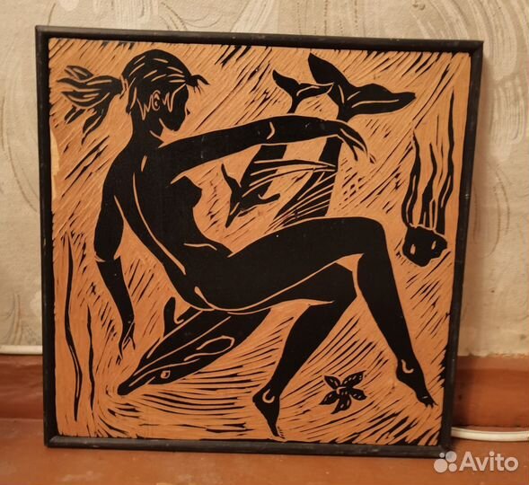 Картина медная чеканка СССР