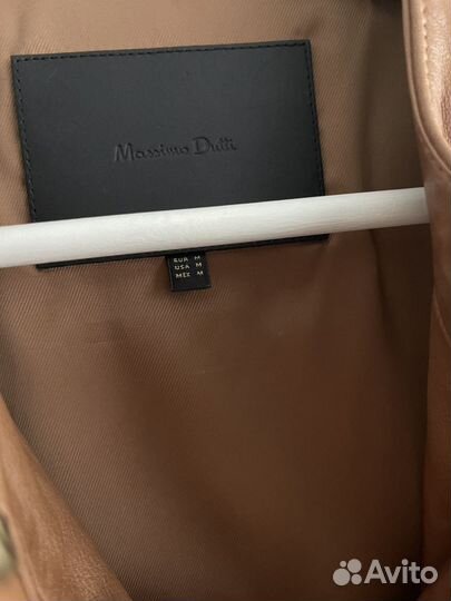 Кожаная куртка massimo dutti