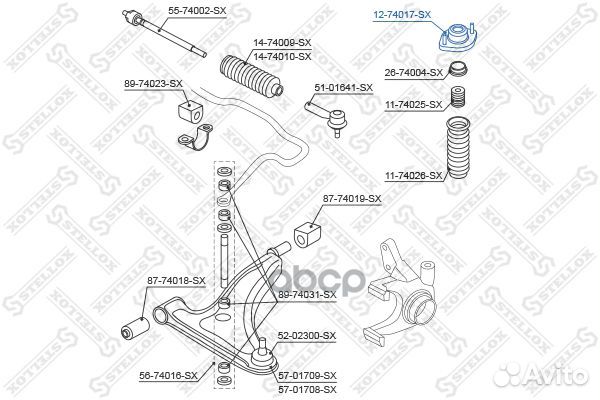 Опора амортизатора пер. Nissan Micra/Ma перед