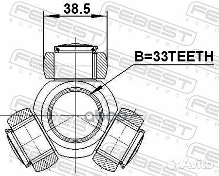Трипоид 33X38.05 Ford Mondeo (2000-2007) 2116-g