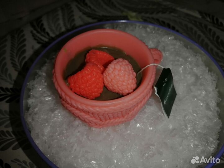 Мыло ручной работы чашка с блюдцем