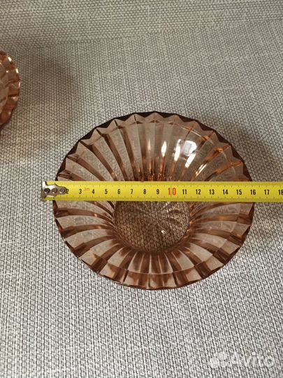 Конфетница карамельное стекло