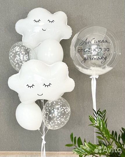 Воздушные шары на выписку из роддома