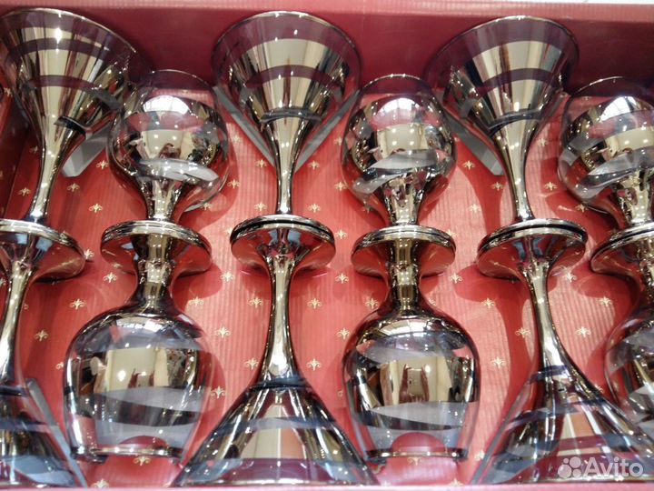 Набор бокалов (горка), 18 шт., новый